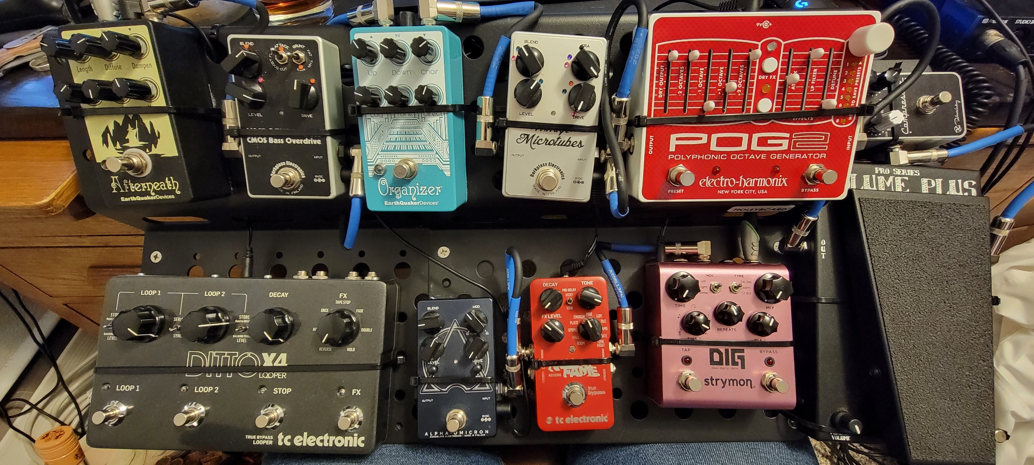 Guitar pedal board